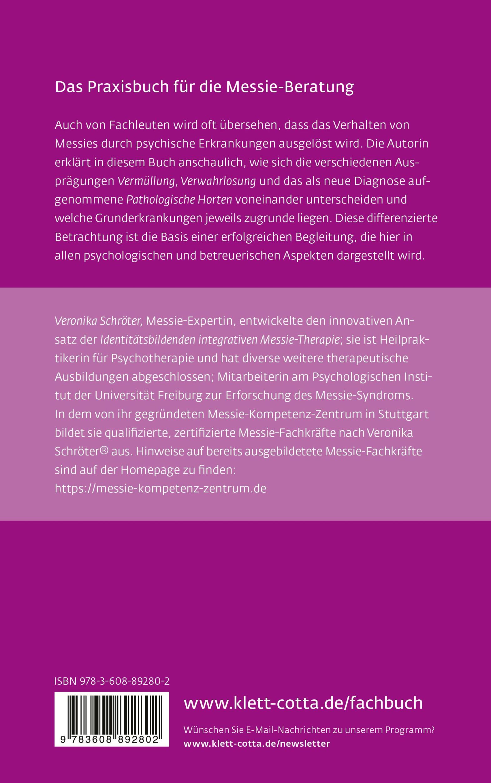 Rückseite: 9783608892802 | Messie-Syndrom und Pathologisches Horten - Das Praxisbuch (Leben...