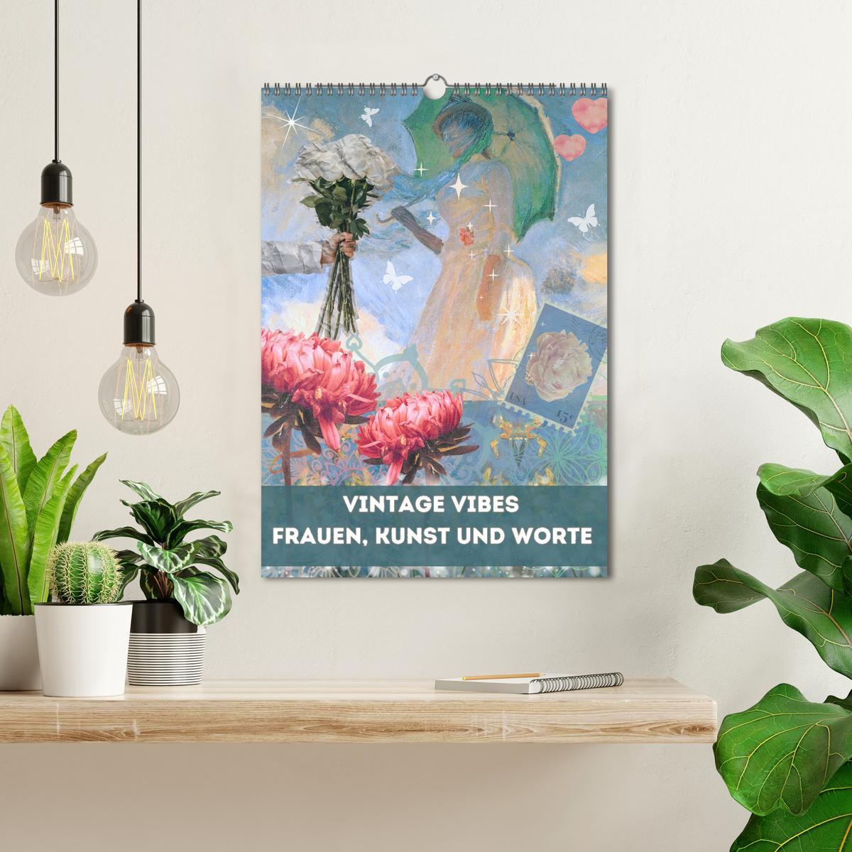 Bild: 9783457231050 | Vintage Vibes ¿ Frauen, Kunst und Worte (Wandkalender 2025 DIN A3...