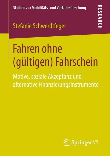 Cover: 9783658260637 | Fahren ohne (gültigen) Fahrschein | Stefanie Schwerdtfeger | Buch