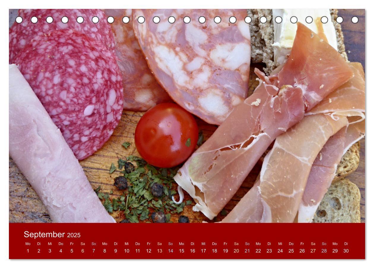 Bild: 9783457237007 | Schinken und Wurst (Tischkalender 2025 DIN A5 quer), CALVENDO...