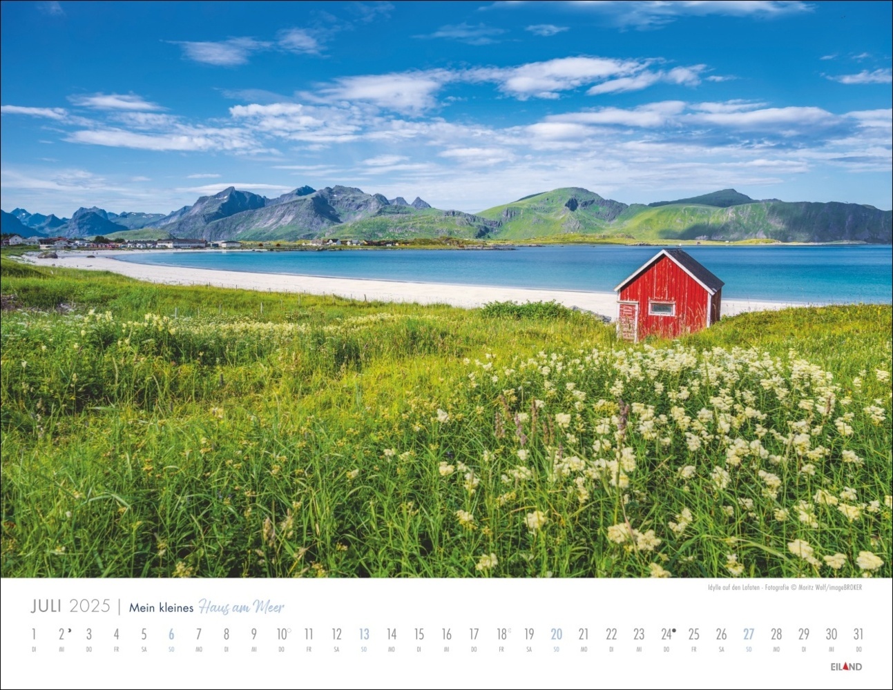 Bild: 9783964023599 | Mein kleines Haus am Meer Kalender 2025 | Kalender | Spiralbindung