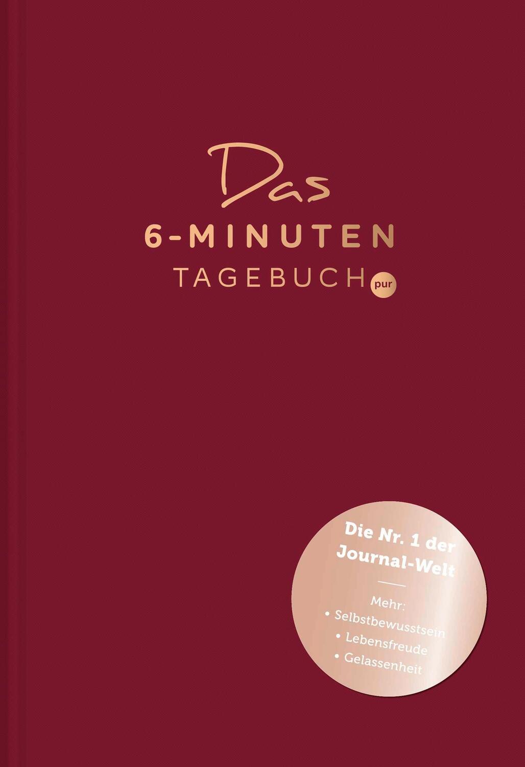 Cover: 9783499005473 | Das 6-Minuten-Tagebuch pur (madeira) | Das Original | Dominik Spenst