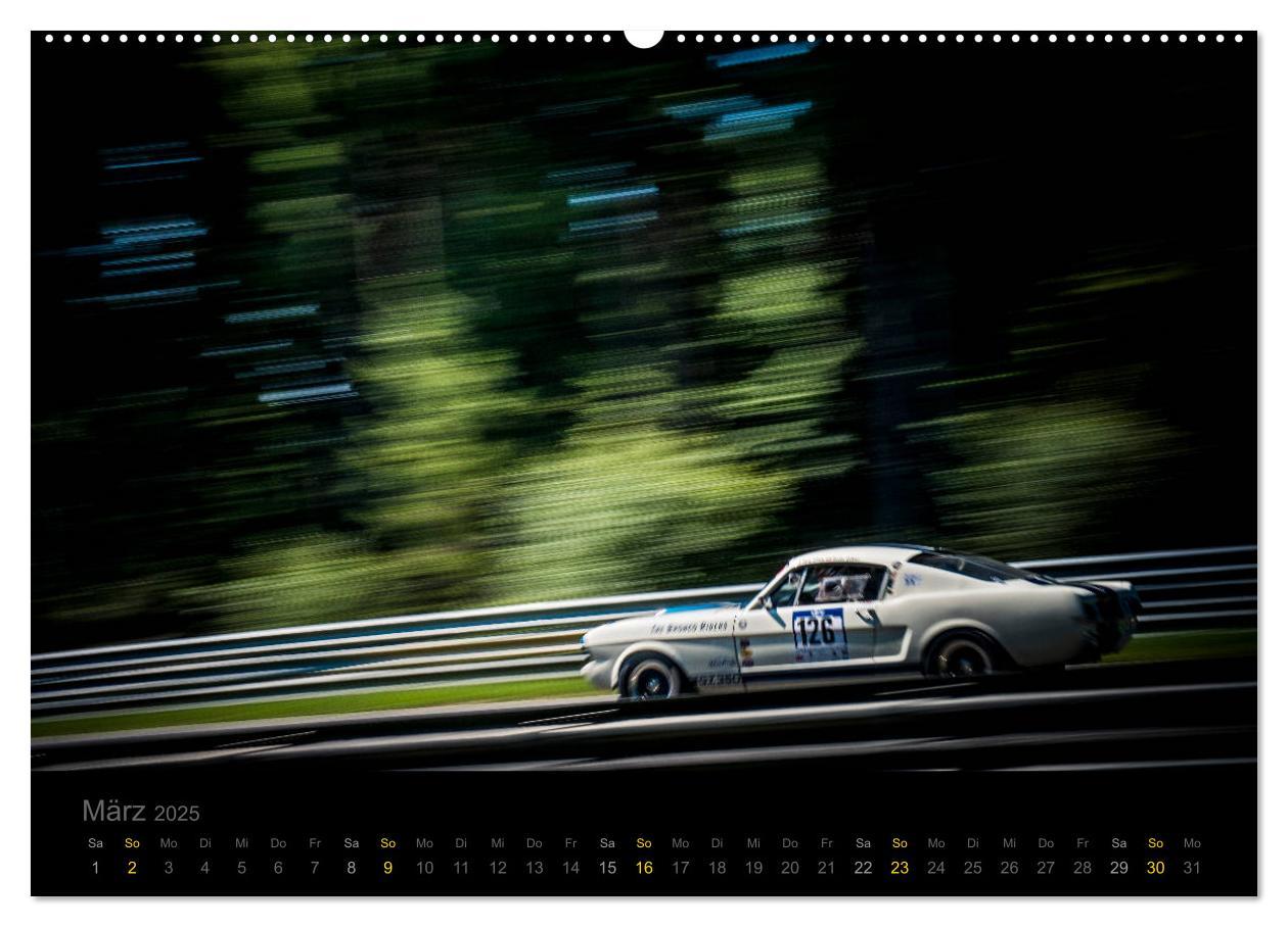 Bild: 9783435386802 | Flying Ford Mustang (Wandkalender 2025 DIN A2 quer), CALVENDO...