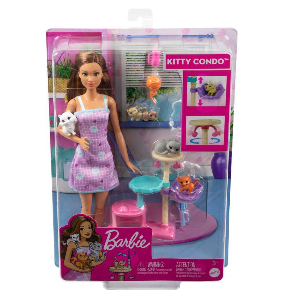 Bild: 194735062881 | Barbie-Puppe und Kätzchen Kratzbaum Spielset | Stück | Blister | 2022