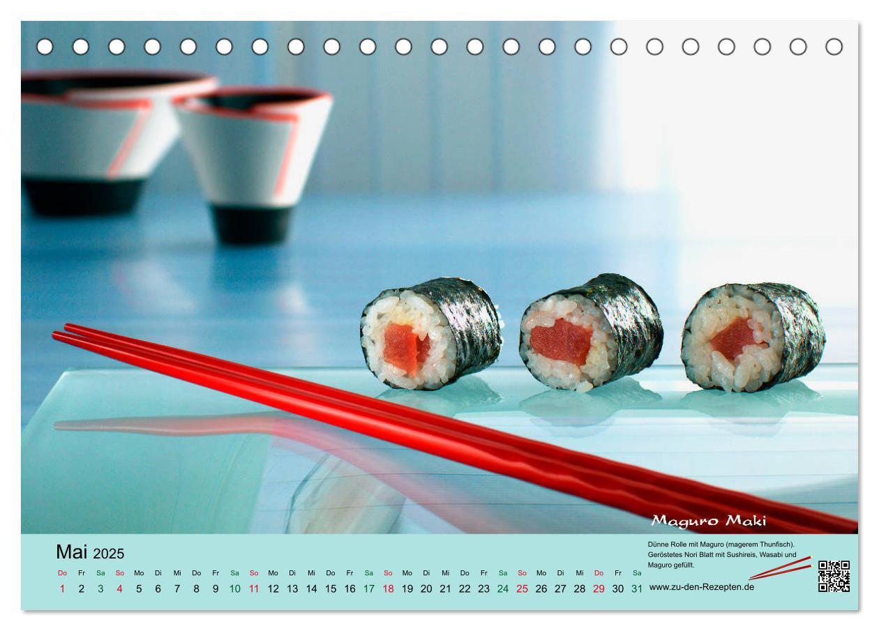 Bild: 9783435458844 | Sushi - Sashimi mit Anleitung für perfektes Gelingen (Tischkalender...