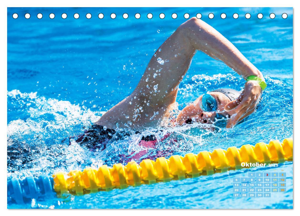 Bild: 9783383885853 | Schwimmen: Sport auf blauen Bahnen (Tischkalender 2025 DIN A5...