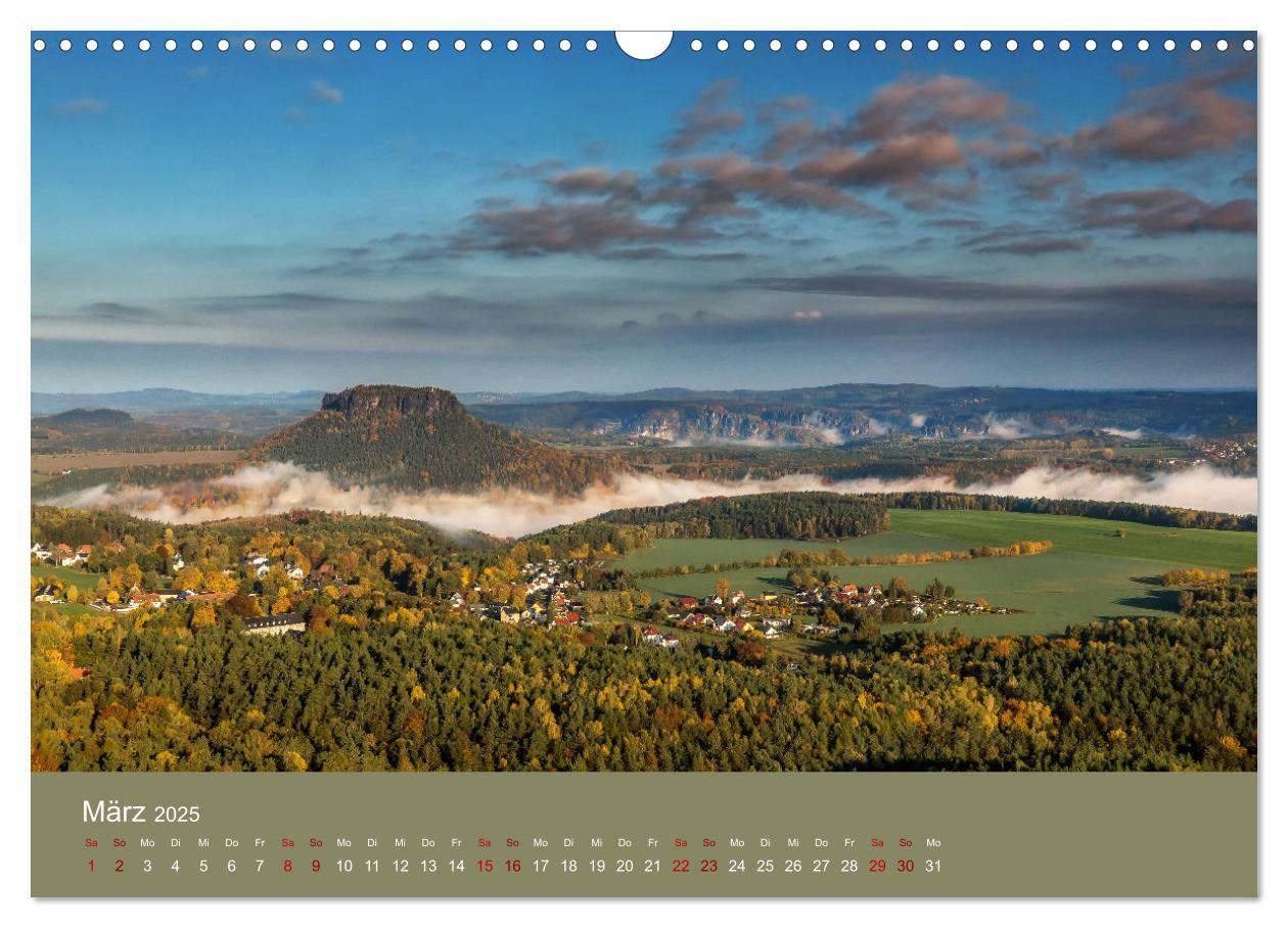 Bild: 9783383940279 | Auf den Bergen der Sächsischen Schweiz (Wandkalender 2025 DIN A3...