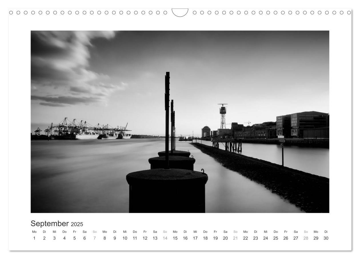 Bild: 9783435653294 | Hamburg in schwarz-weiss (Wandkalender 2025 DIN A3 quer), CALVENDO...