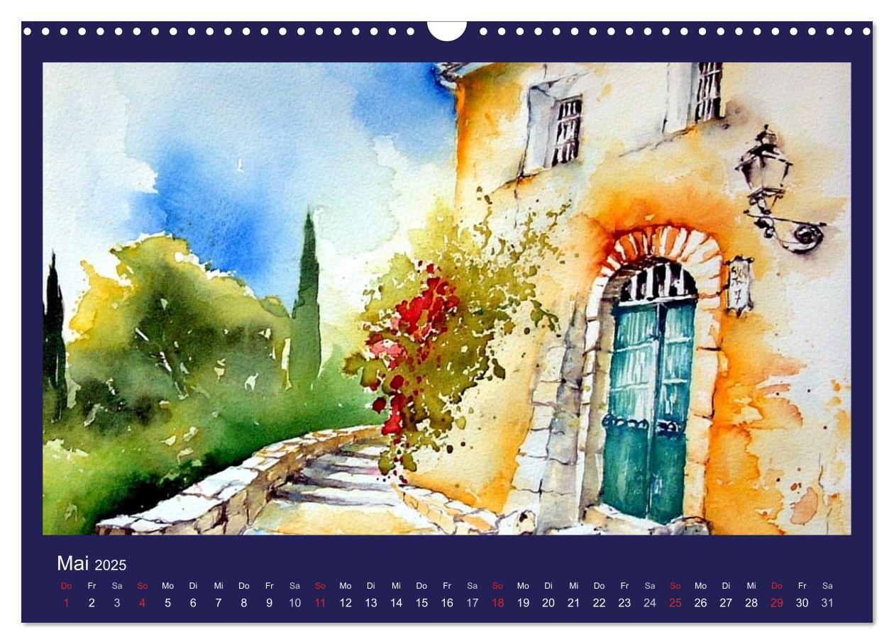 Bild: 9783435818570 | Mallorca Aquarelle (Wandkalender 2025 DIN A3 quer), CALVENDO...