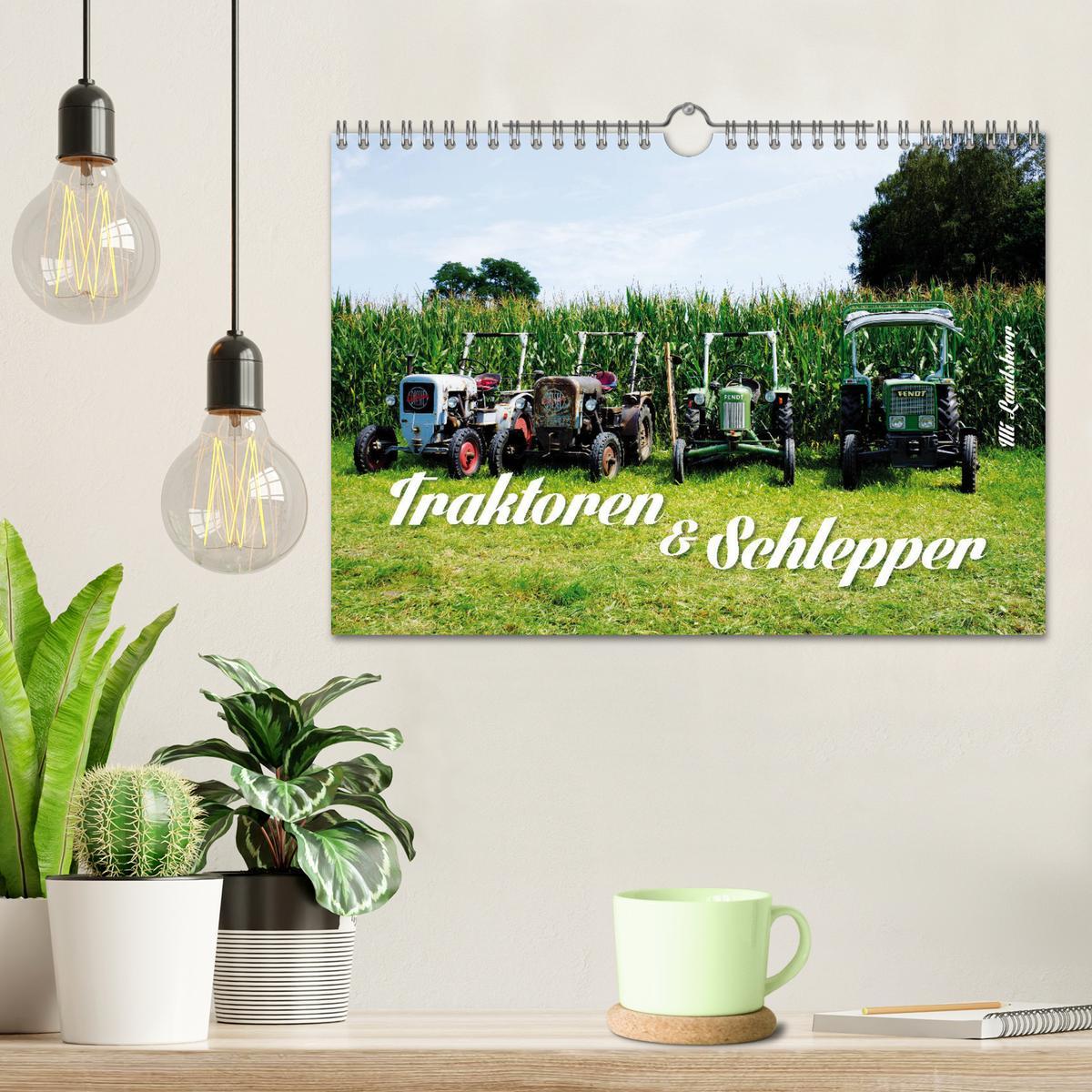 Bild: 9783435362431 | Traktoren und Schlepper (Wandkalender 2025 DIN A4 quer), CALVENDO...