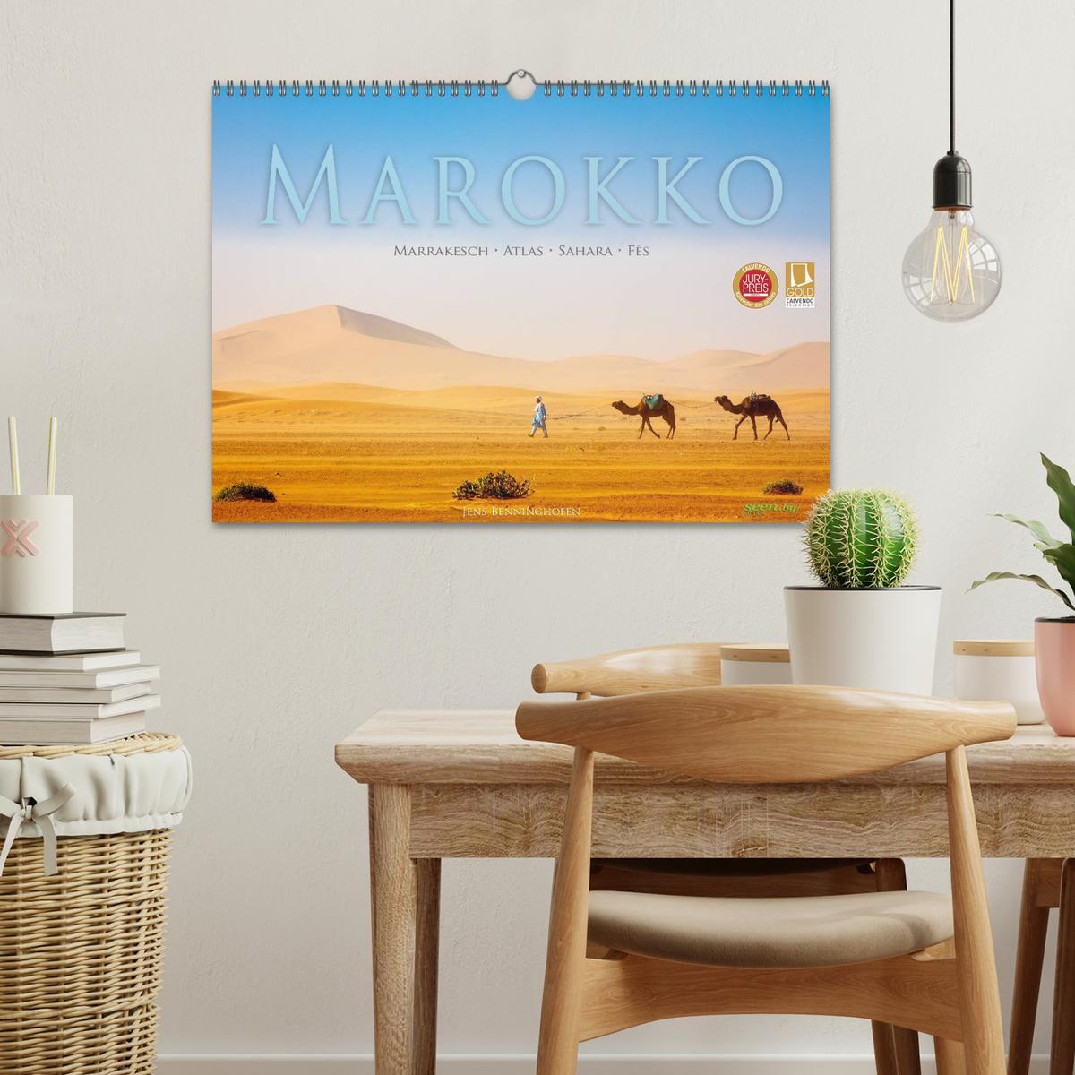 Bild: 9783435477531 | Marokko: Marrakesch, Atlas, Sahara, Fès (Wandkalender 2025 DIN A3...