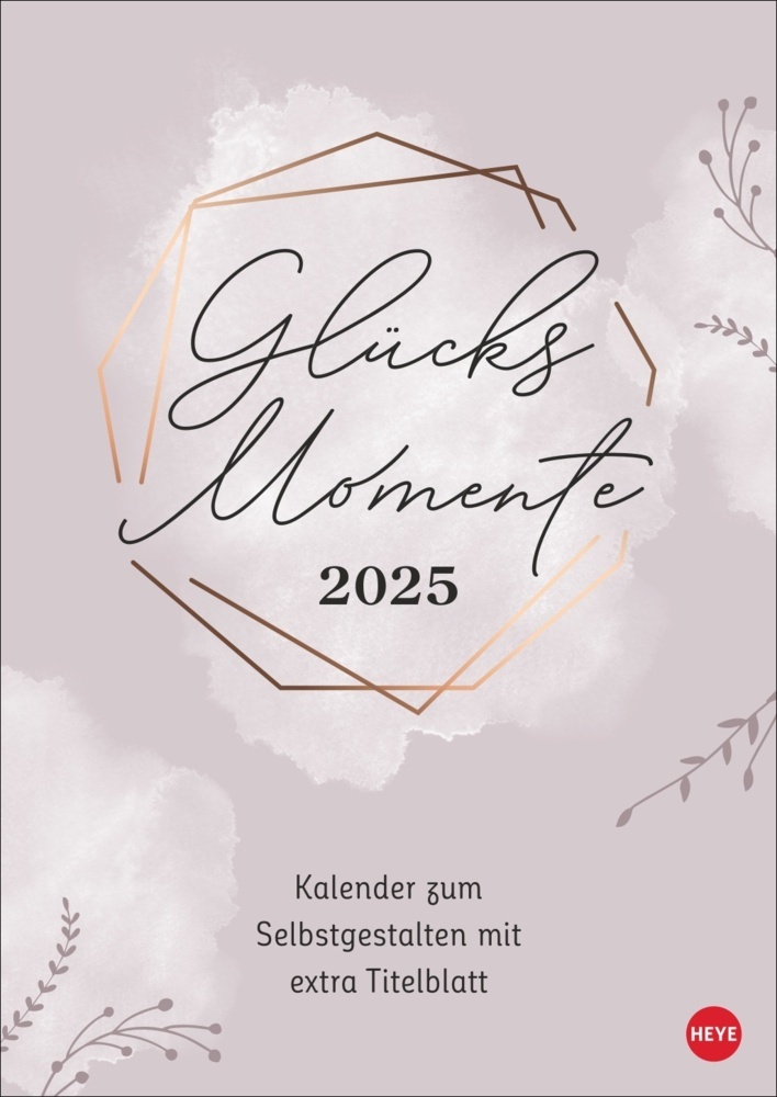 Cover: 9783756408672 | Kreativkalender Glücksmomente A4 2025 | Kalender | Spiralbindung