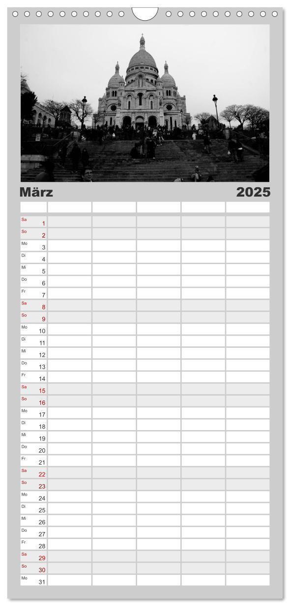 Bild: 9783457122341 | Familienplaner 2025 - BLACK 'N WHITE mit 5 Spalten (Wandkalender,...