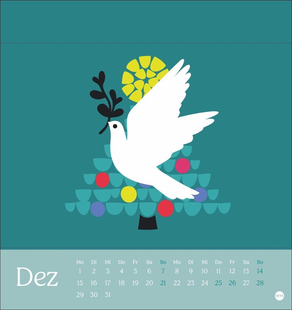 Bild: 9783756408597 | Peace Postkartenkalender 2025 | Kalender | Postkartenkalender Heye