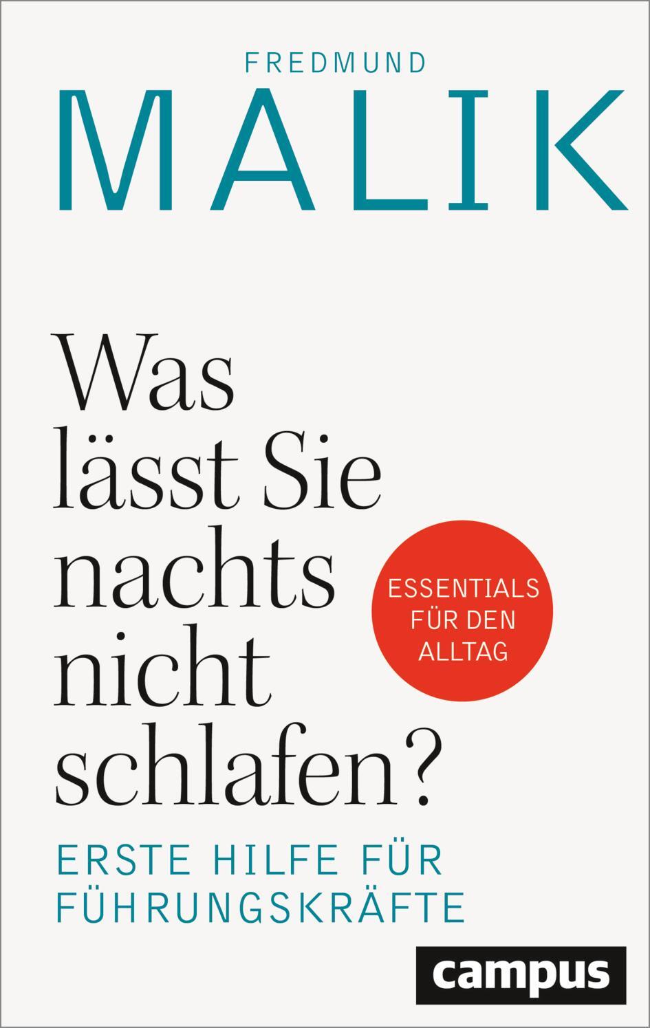 Cover: 9783593519616 | Was lässt Sie nachts nicht schlafen? | Fredmund Malik | Buch | 208 S.