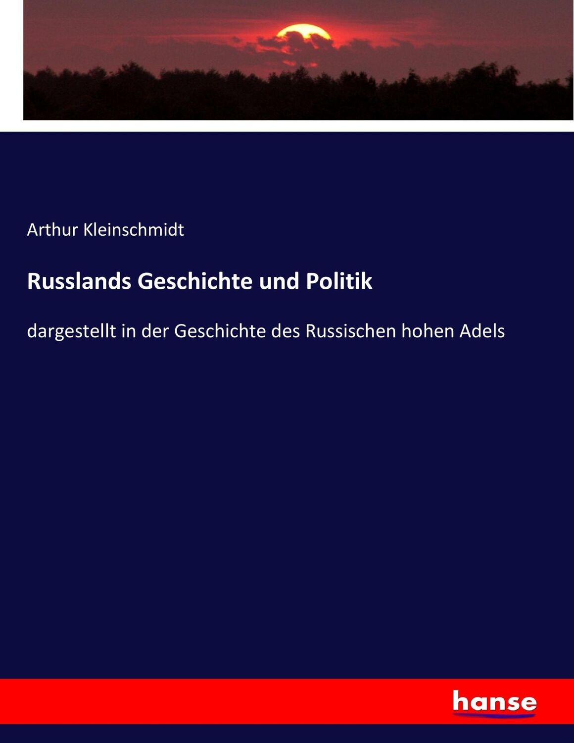 Cover: 9783743441033 | Russlands Geschichte und Politik | Arthur Kleinschmidt | Taschenbuch