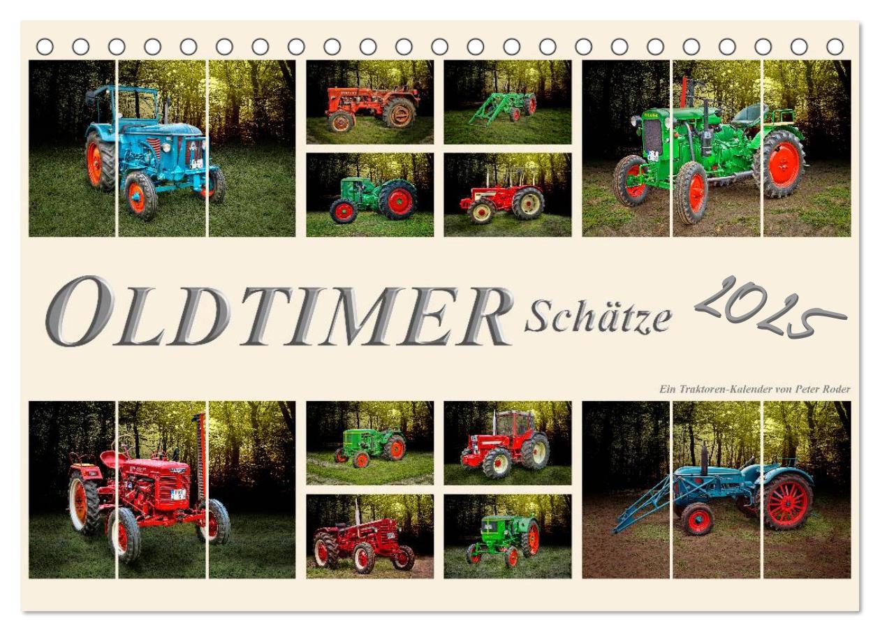 Cover: 9783435606672 | Oldtimer Schätze. Ein Traktoren-Kalender (Tischkalender 2025 DIN A5...