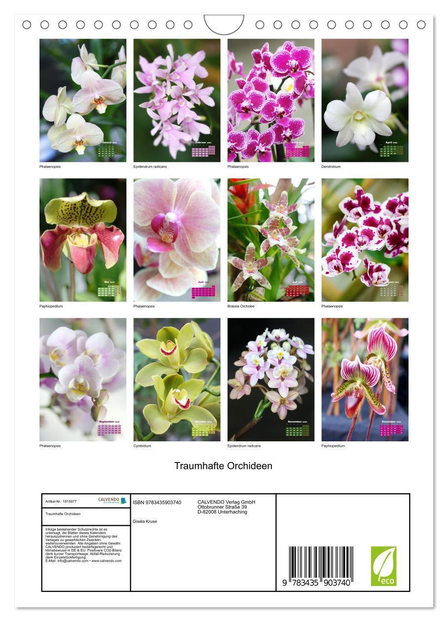 Bild: 9783435903740 | Traumhafte Orchideen (Wandkalender 2025 DIN A4 hoch), CALVENDO...