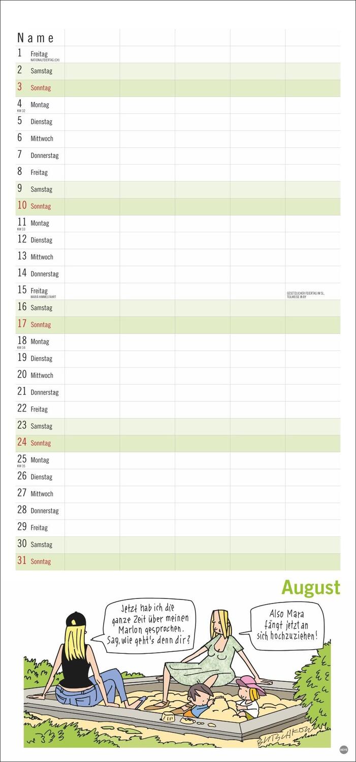 Bild: 9783756405855 | Peter Butschkow: Familienplaner 2025 | Peter Butschkow | Kalender