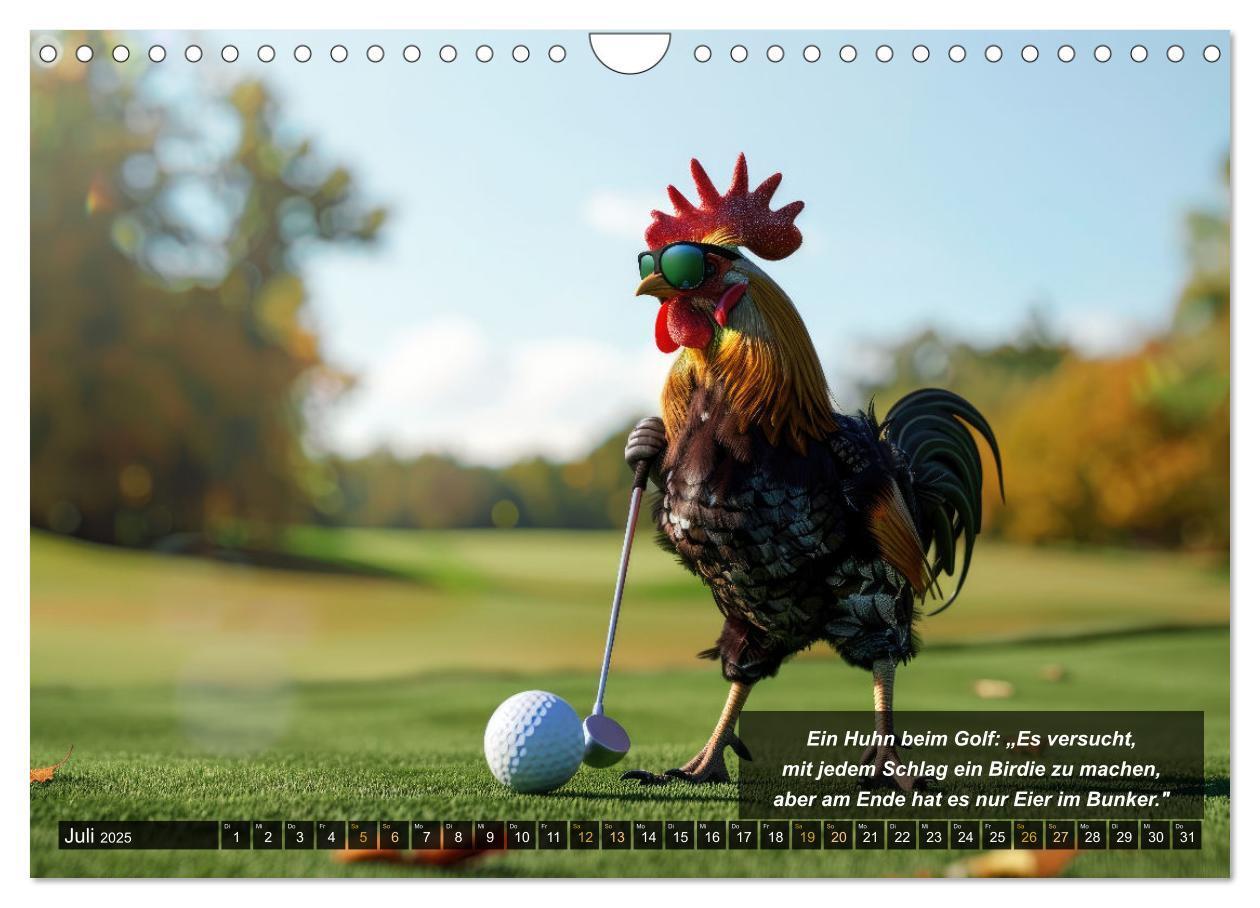 Bild: 9783457155486 | Der tierisch lustige Golfkalender (Wandkalender 2025 DIN A4 quer),...