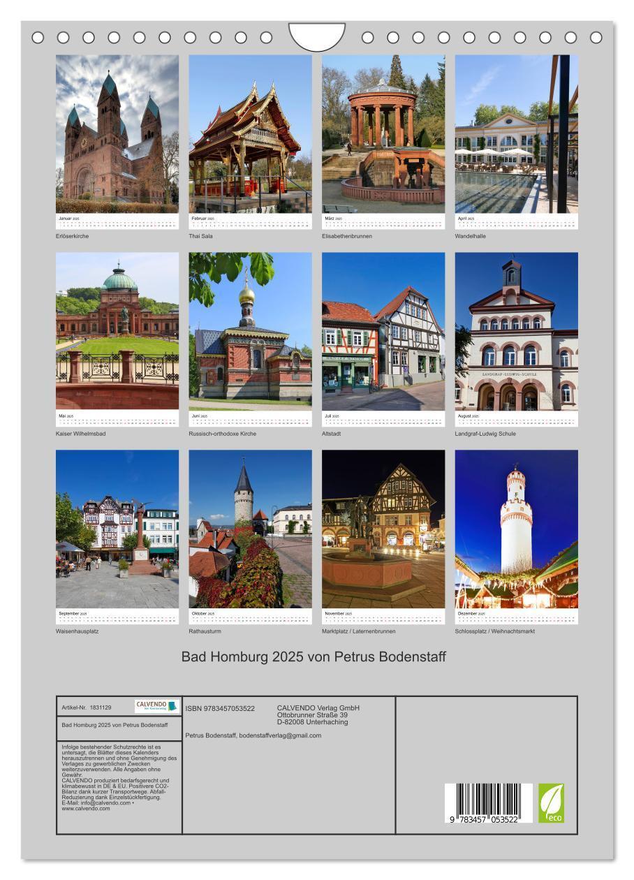 Bild: 9783457053522 | Bad Homburg 2025 von Petrus Bodenstaff (Wandkalender 2025 DIN A4...