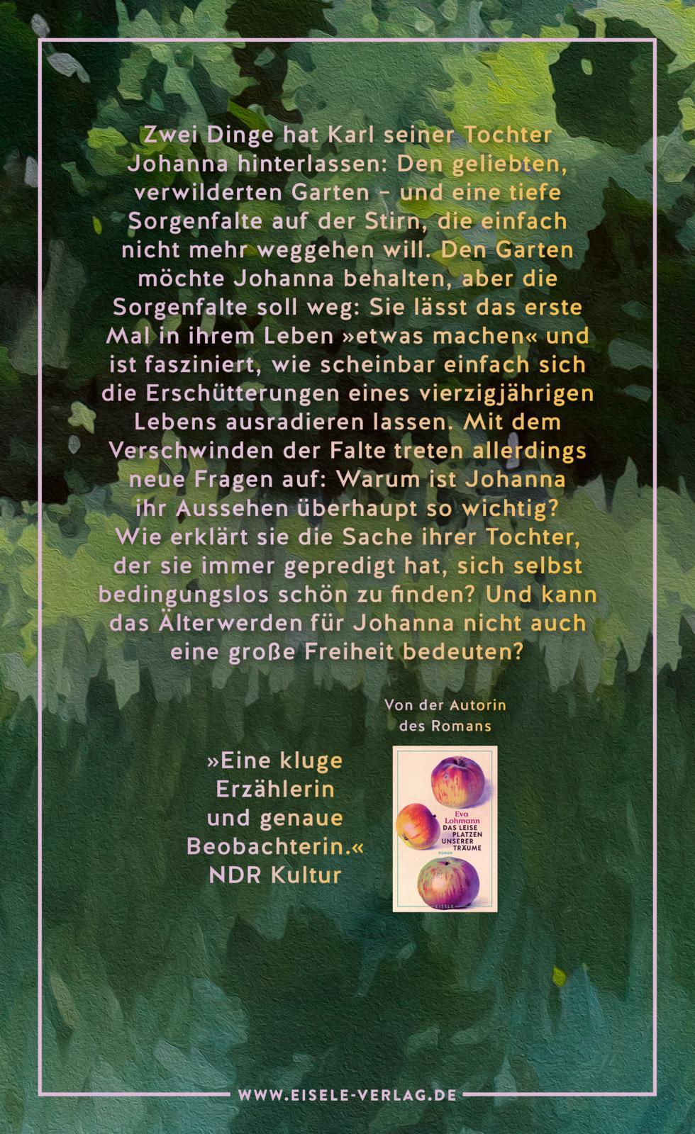 Rückseite: 9783961612505 | Wie du mich ansiehst | Roman | Eva Lohmann | Buch | 240 S. | Deutsch