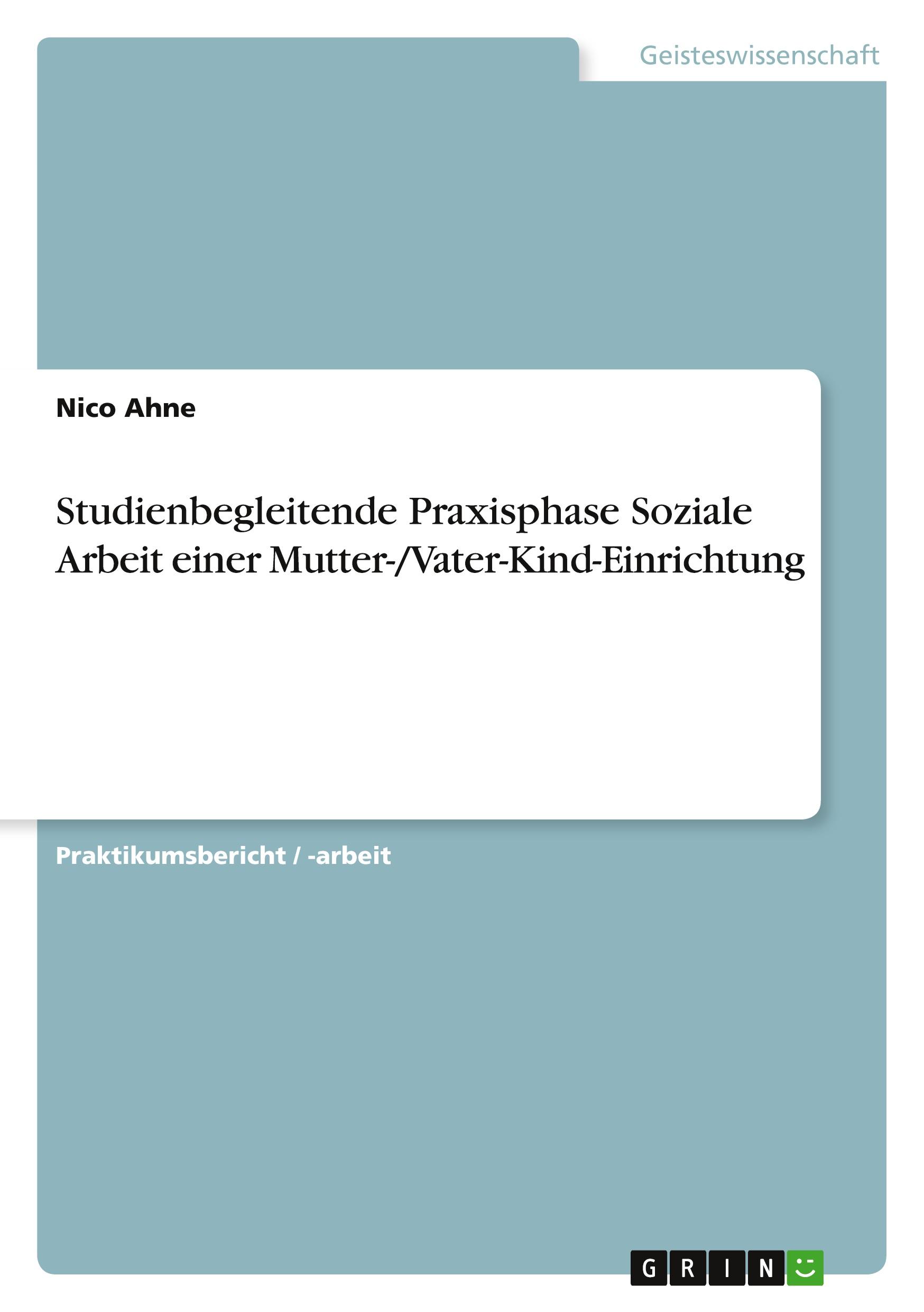 Cover: 9783346961549 | Studienbegleitende Praxisphase Soziale Arbeit einer...