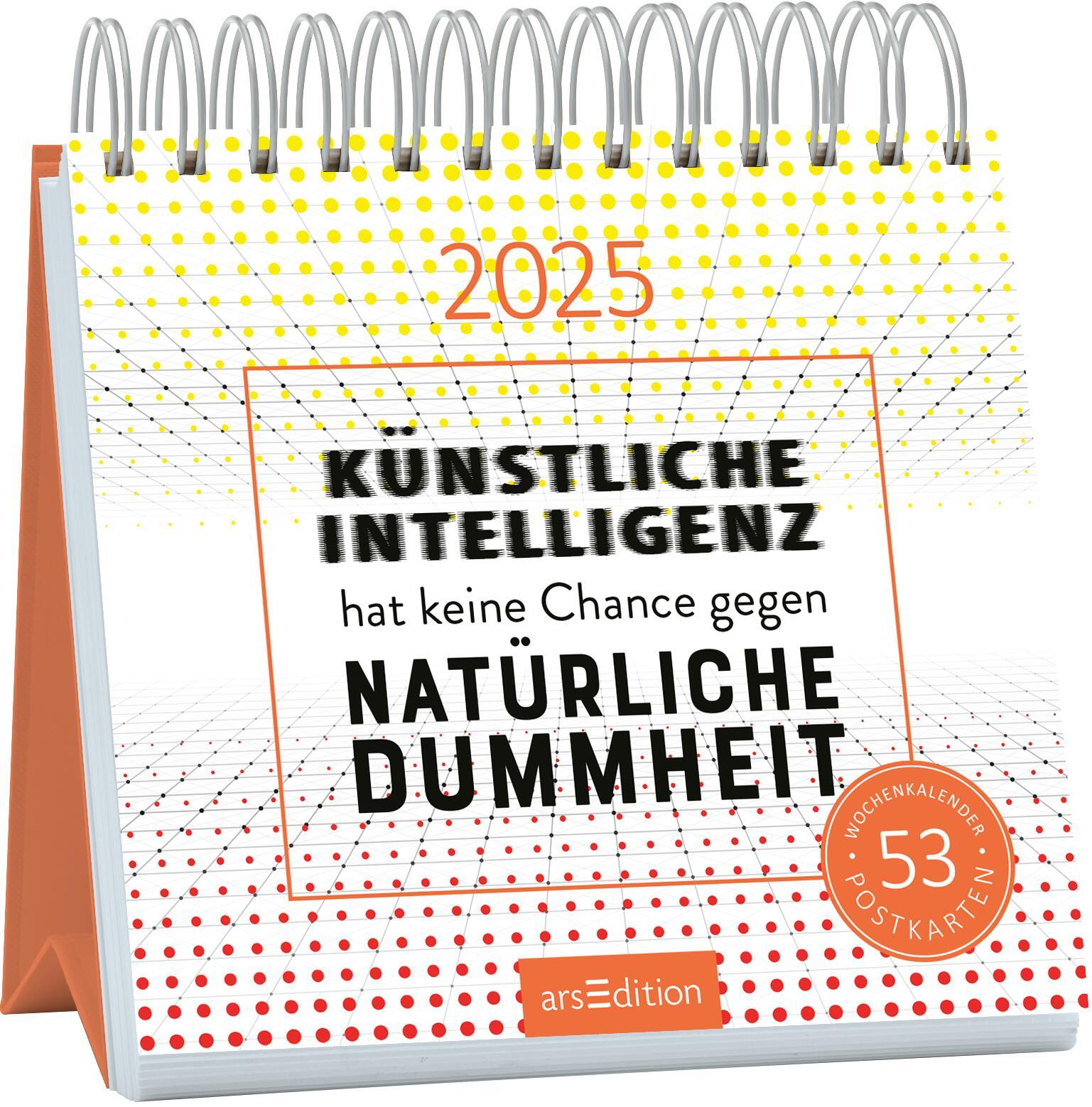 Cover: 4014489132738 | Postkartenkalender Künstliche Intelligenz hat keine Chance gegen...