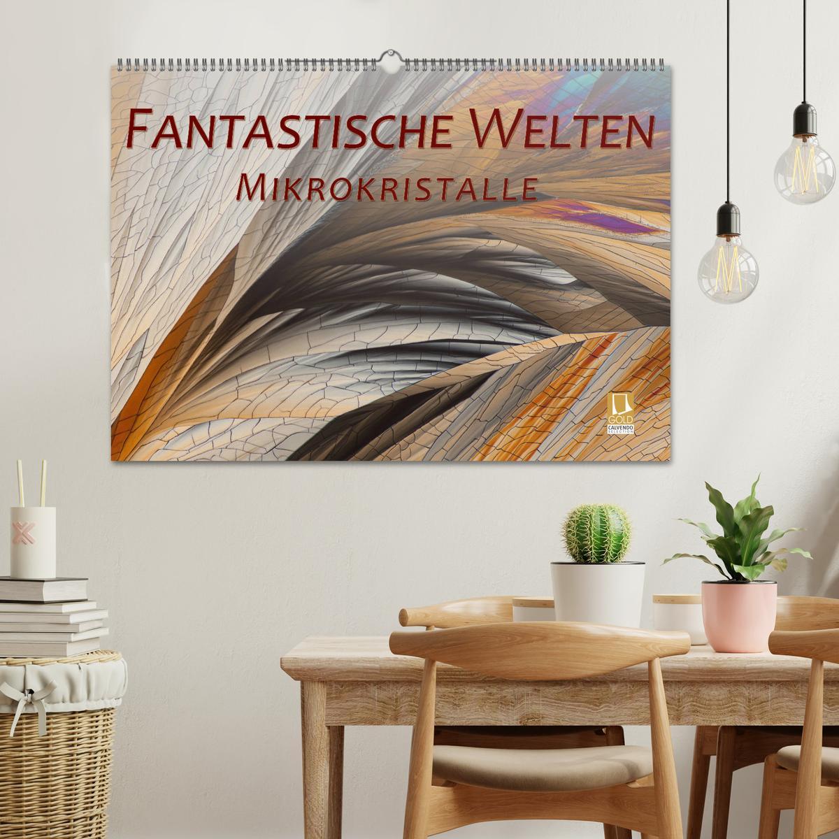 Bild: 9783435330584 | Fantastische Welten Mikrokristalle (Wandkalender 2025 DIN A2 quer),...