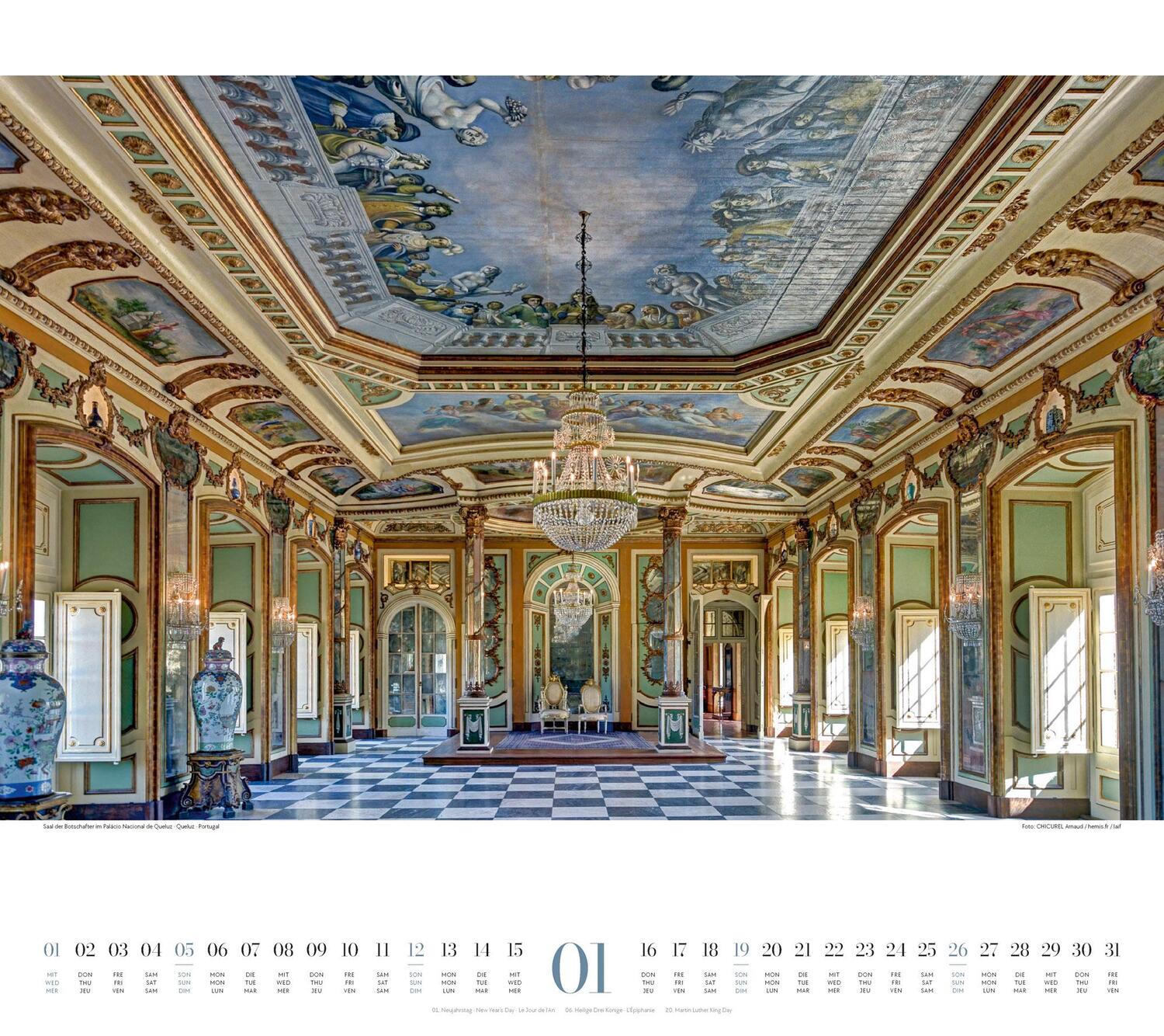 Bild: 9783838425788 | Paläste Kalender 2025 | Ackermann Kunstverlag | Kalender | 14 S.