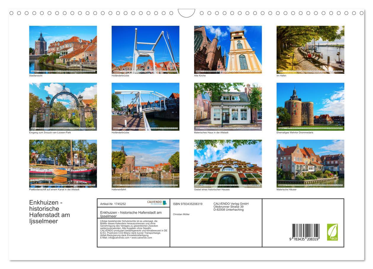 Bild: 9783435208319 | Enkhuizen - historische Hafenstadt am Ijsselmeer (Wandkalender 2025...