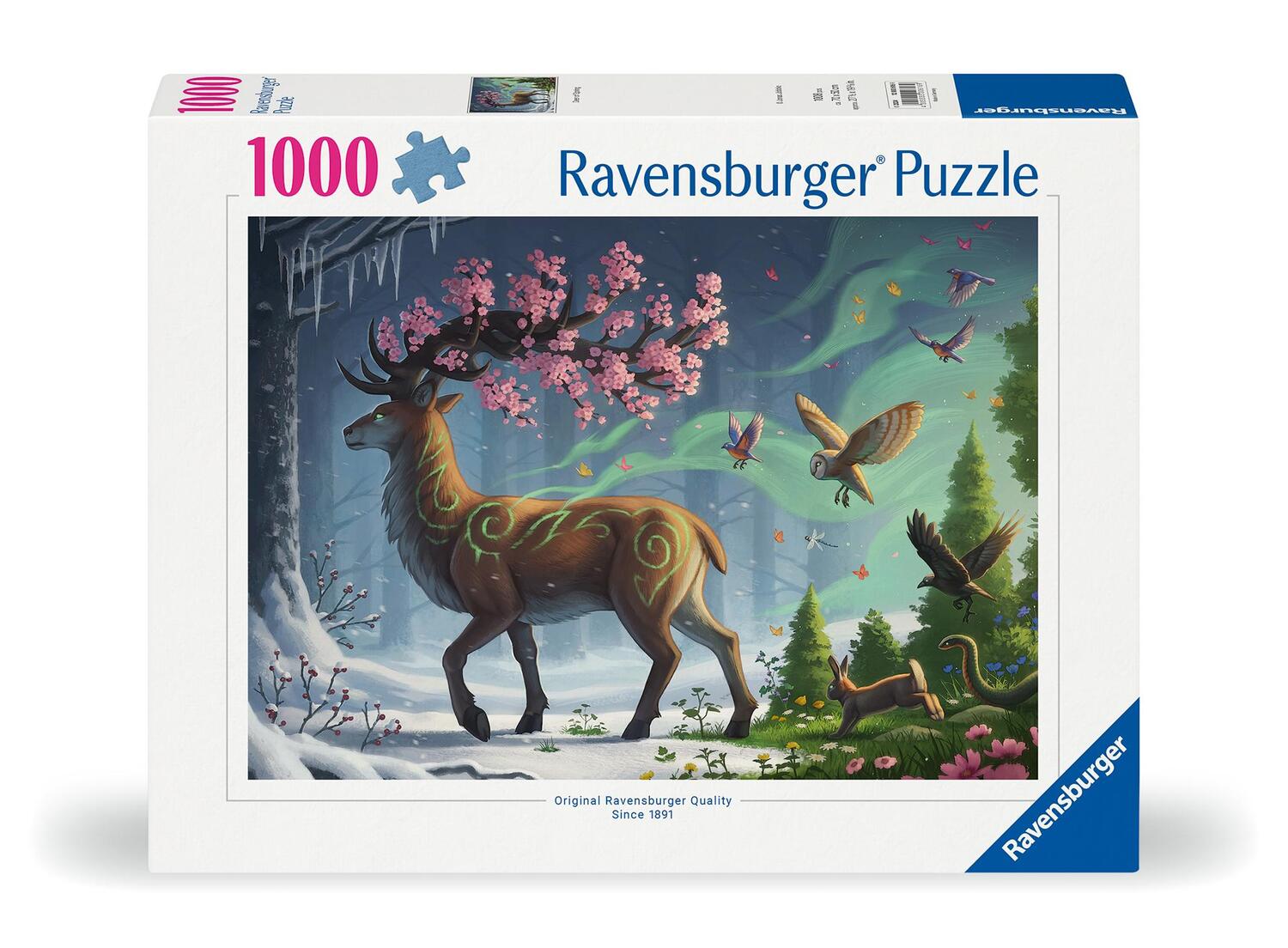 Cover: 4005555006169 | Ravensburger Puzzle 12000616 Der Hirsch als Frühlingsbote - 1000...