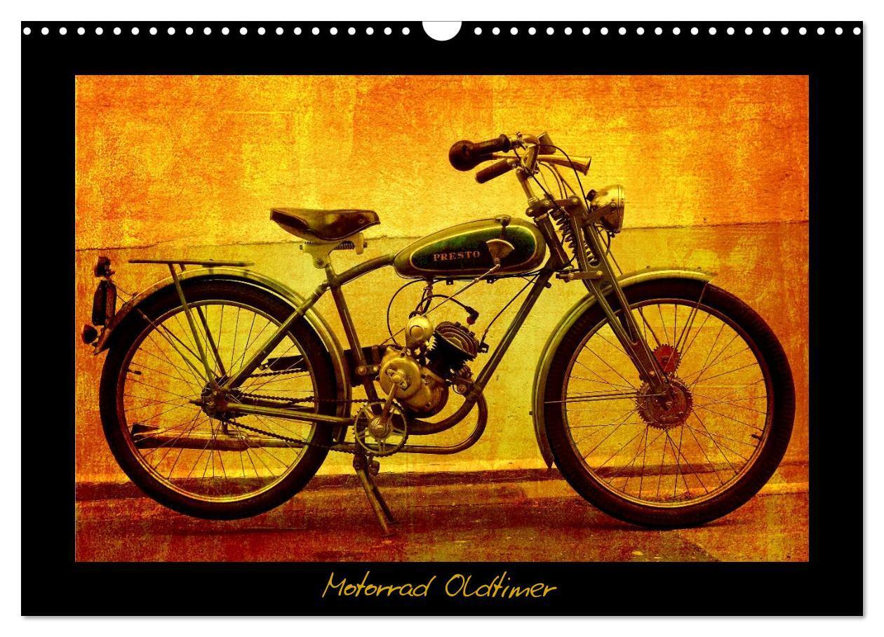 Cover: 9783435839681 | Motorrad Oldtimer (Wandkalender 2025 DIN A3 quer), CALVENDO...