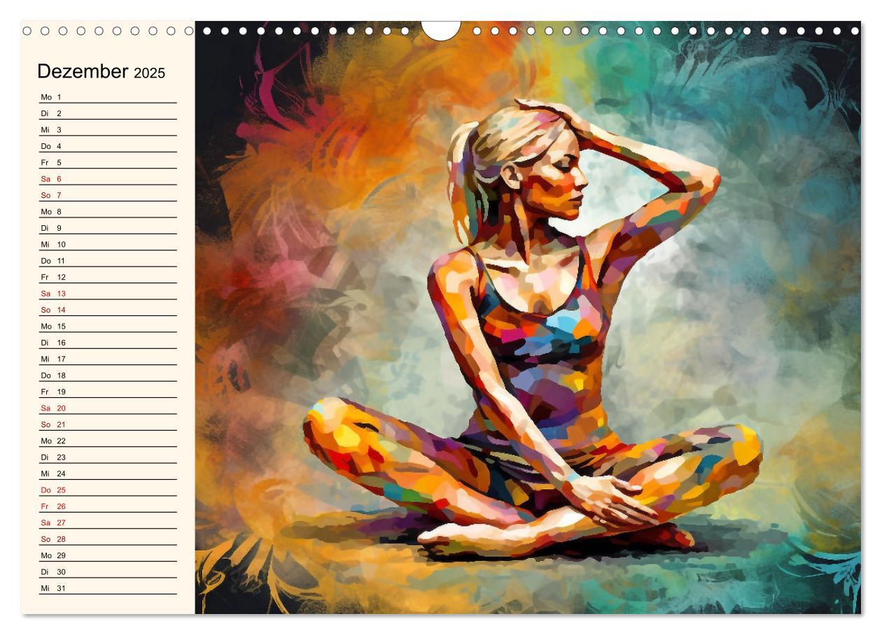 Bild: 9783383904301 | Stille, Stärke und Yoga (Wandkalender 2025 DIN A3 quer), CALVENDO...