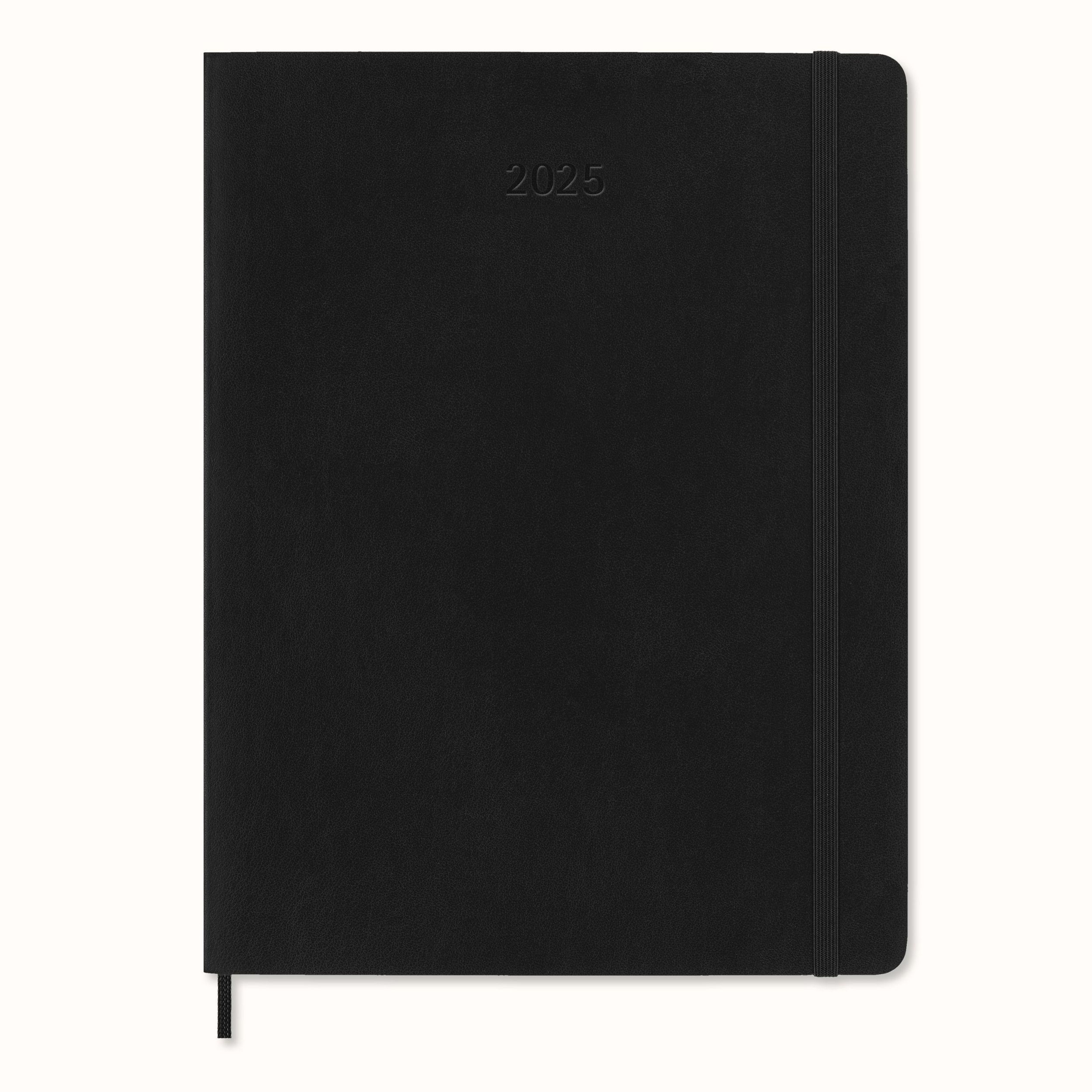 Cover: 8056999270438 | Moleskine Wochen-Notizkalender XL Schwarz 2025 | Kalender | 144 S.