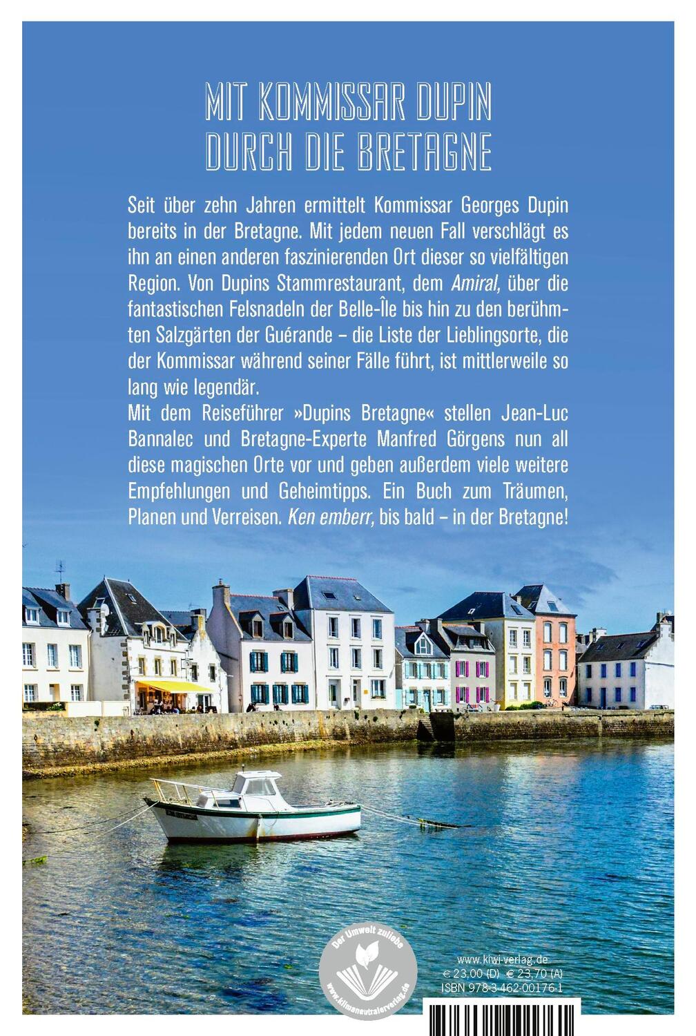 Rückseite: 9783462001761 | Dupins Bretagne | Ein Reiseführer | Jean-Luc Bannalec | Taschenbuch