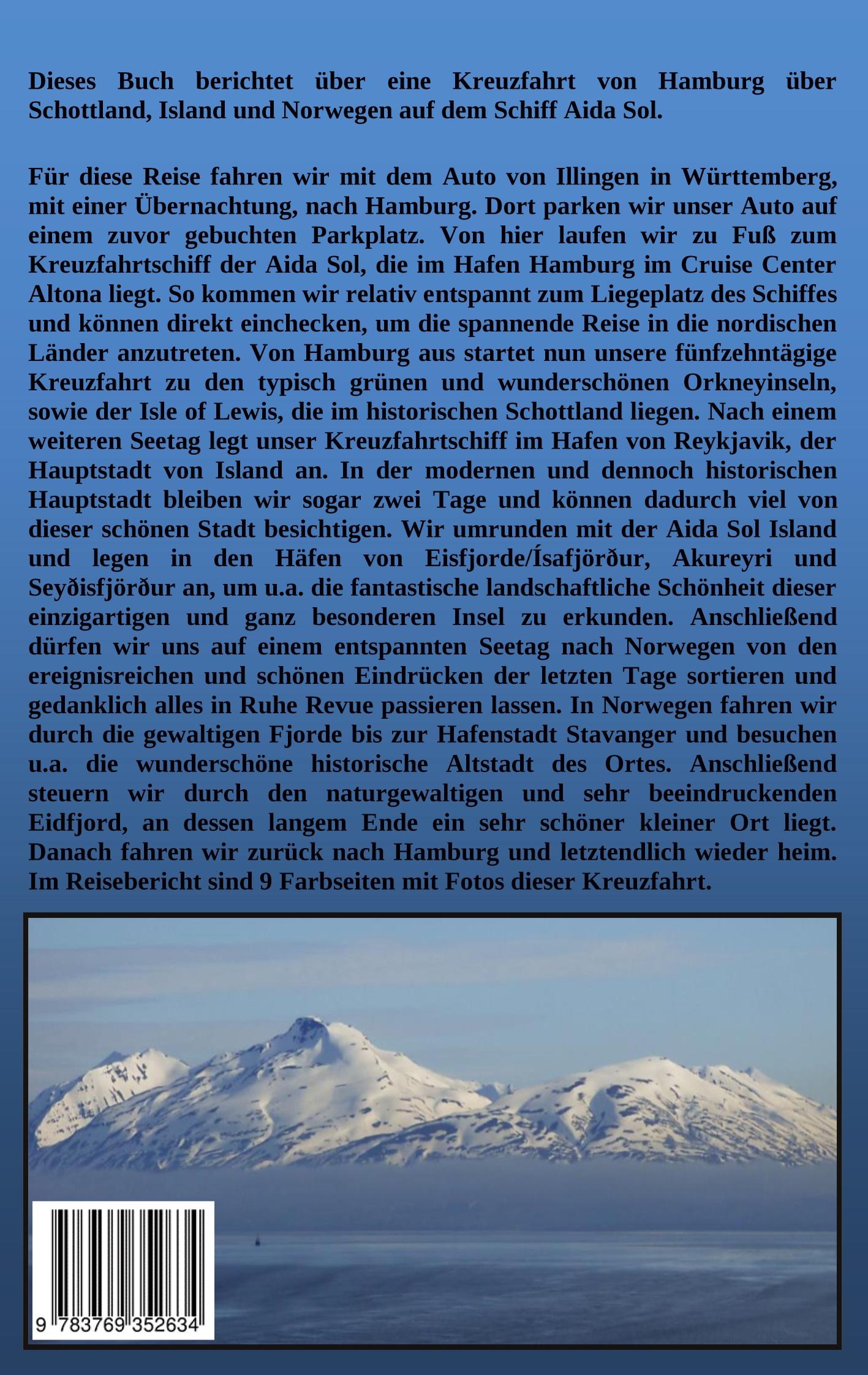 Rückseite: 9783769352634 | Kreuzfahrt Schottland Island Norwegen | Wolfgang Pade | Taschenbuch