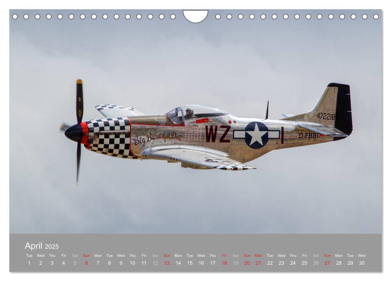 Bild: 9781325964604 | The Flying Legends (Wall Calendar 2025 DIN A4 landscape), CALVENDO...