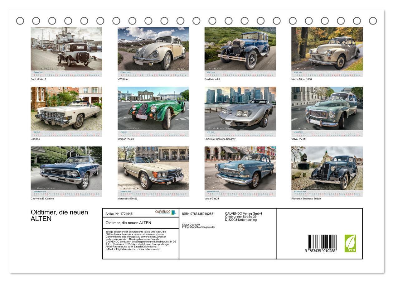 Bild: 9783435010288 | Oldtimer, die neuen ALTEN (Tischkalender 2025 DIN A5 quer),...