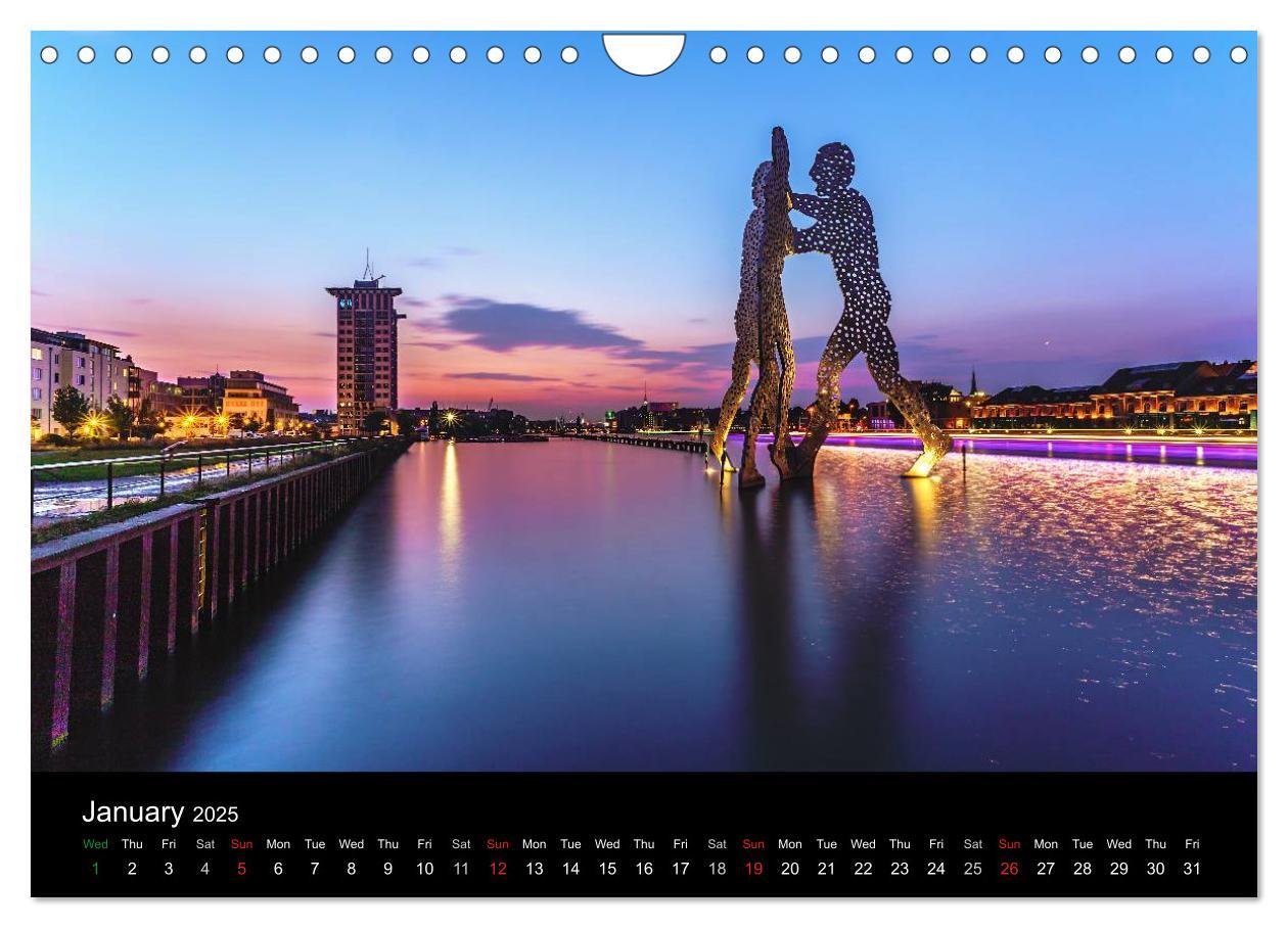 Bild: 9781325962549 | Sunsets of Berlin (Wall Calendar 2025 DIN A4 landscape), CALVENDO...