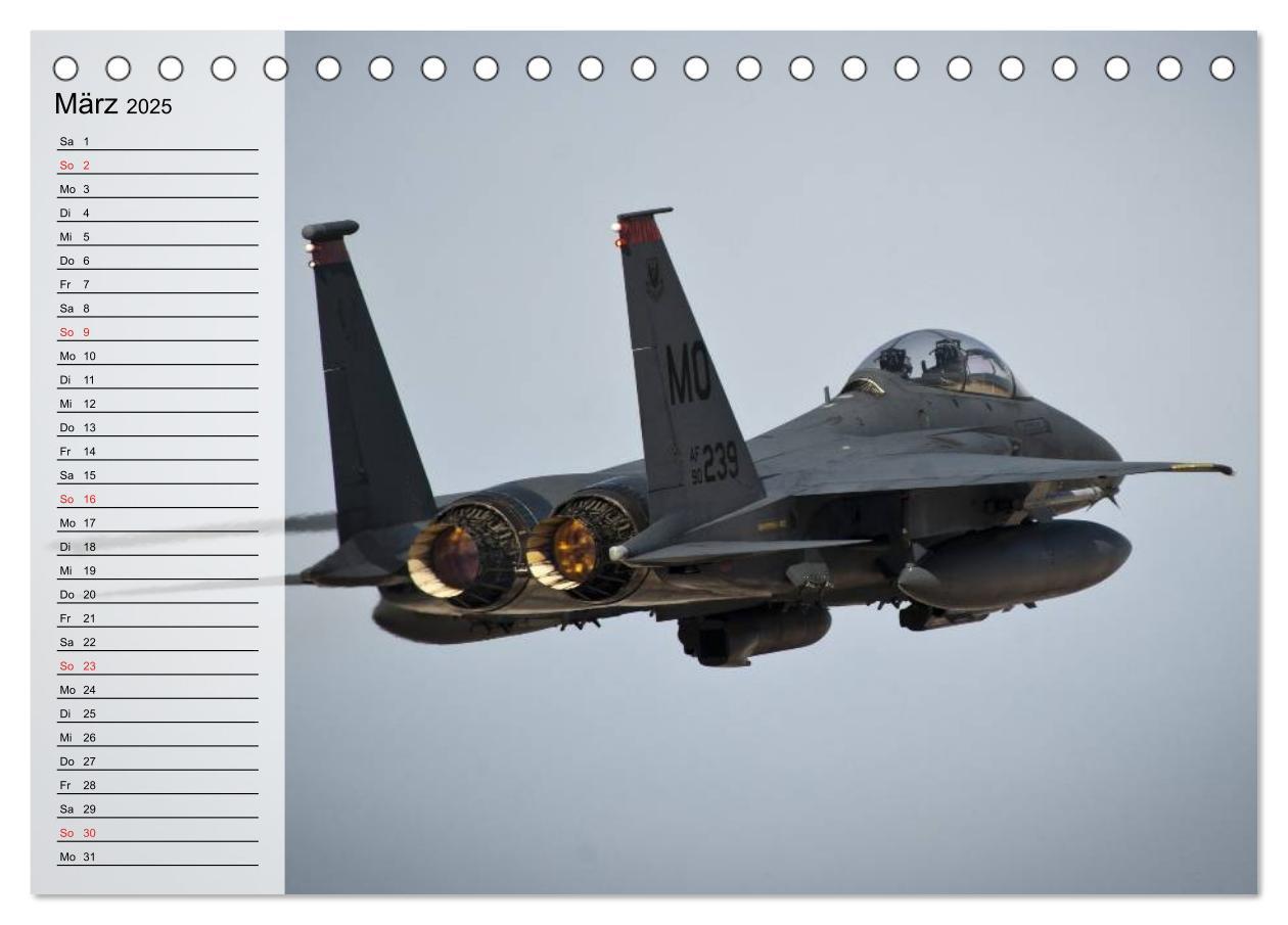 Bild: 9783435528943 | Kriegstechnik. Kampfjet-Impressionen (Tischkalender 2025 DIN A5...