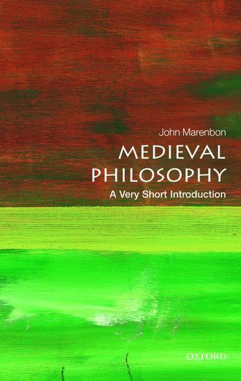 Cover: 9780199663224 | Medieval Philosophy: A Very Short Introduction | John Marenbon | Buch