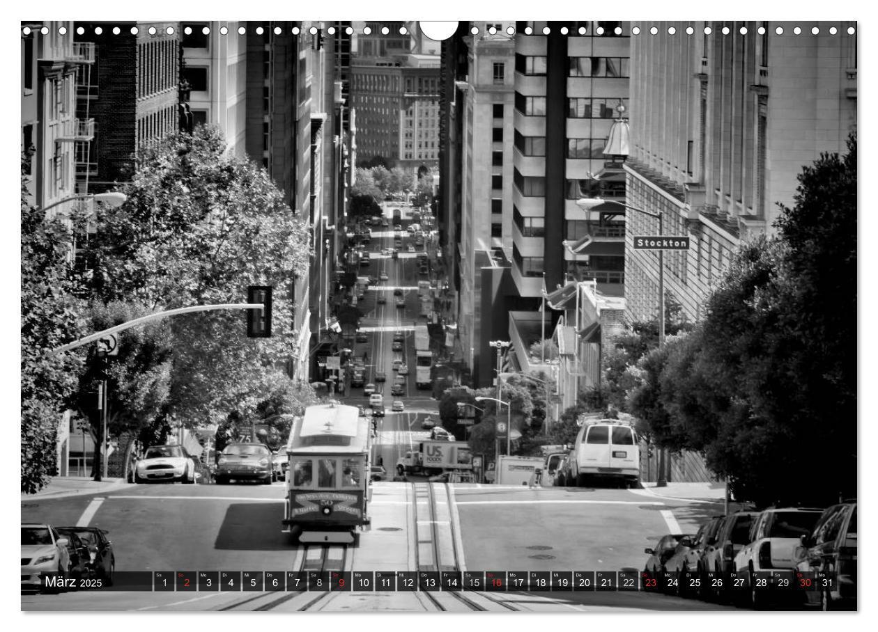 Bild: 9783435580965 | SAN FRANCISCO Monochrome Ansichten (Wandkalender 2025 DIN A3 quer),...