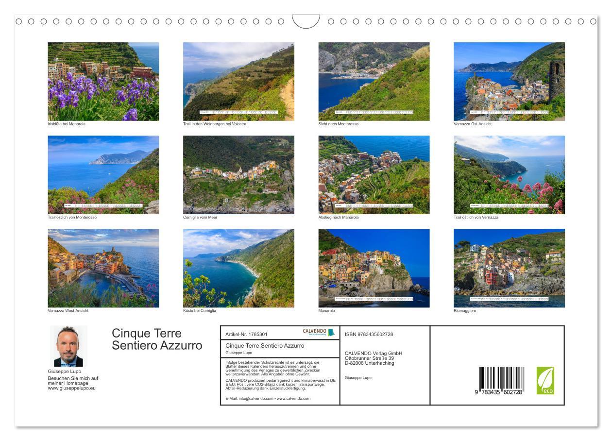 Bild: 9783435602728 | Cinque Terre Sentiero Azzurro (Wandkalender 2025 DIN A3 quer),...