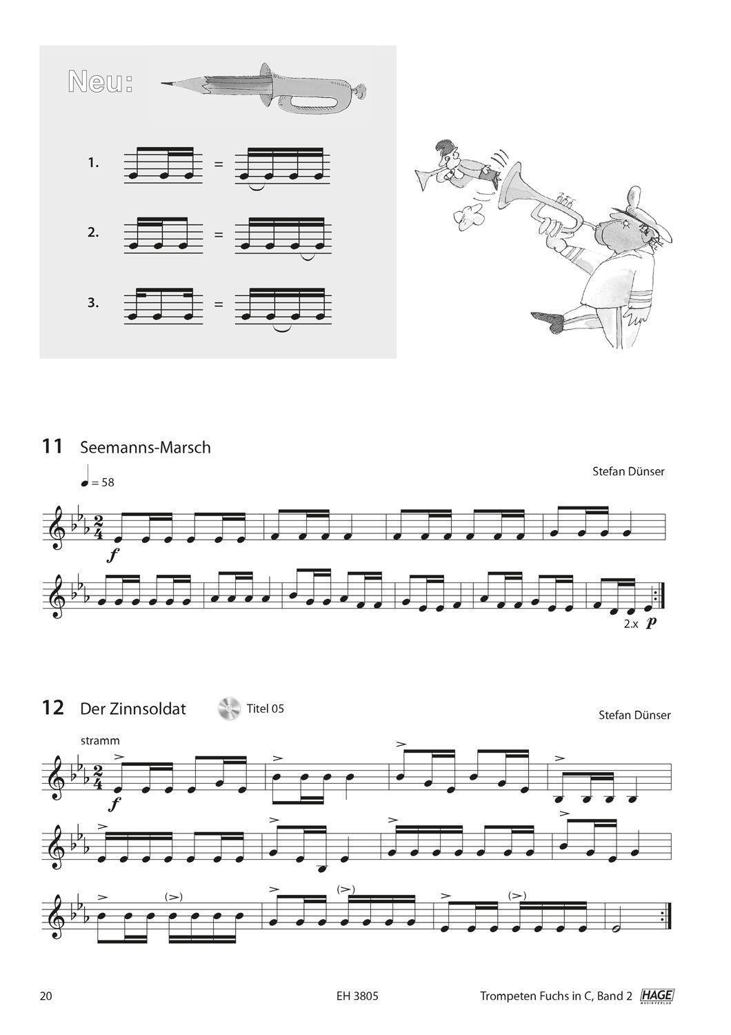 Bild: 9783866261334 | Trometen Fuchs 2, Ausgabe in C für Posaunenchor | Stefan Dünser | Buch