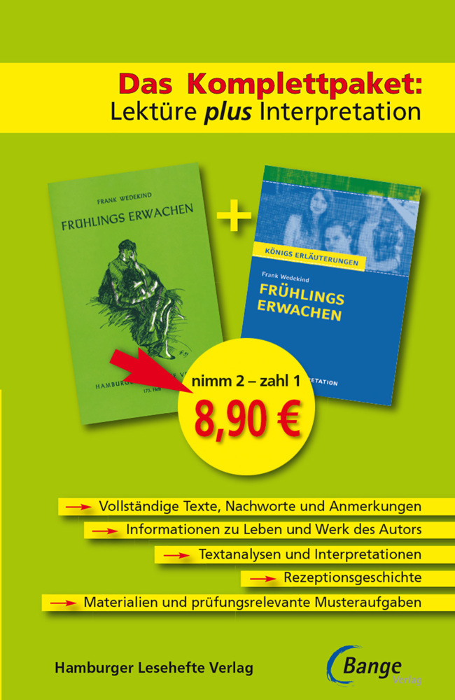 Cover: 9783872919106 | Frühlings Erwachen | Frank Wedekind | Taschenbuch | 77 S. | Deutsch