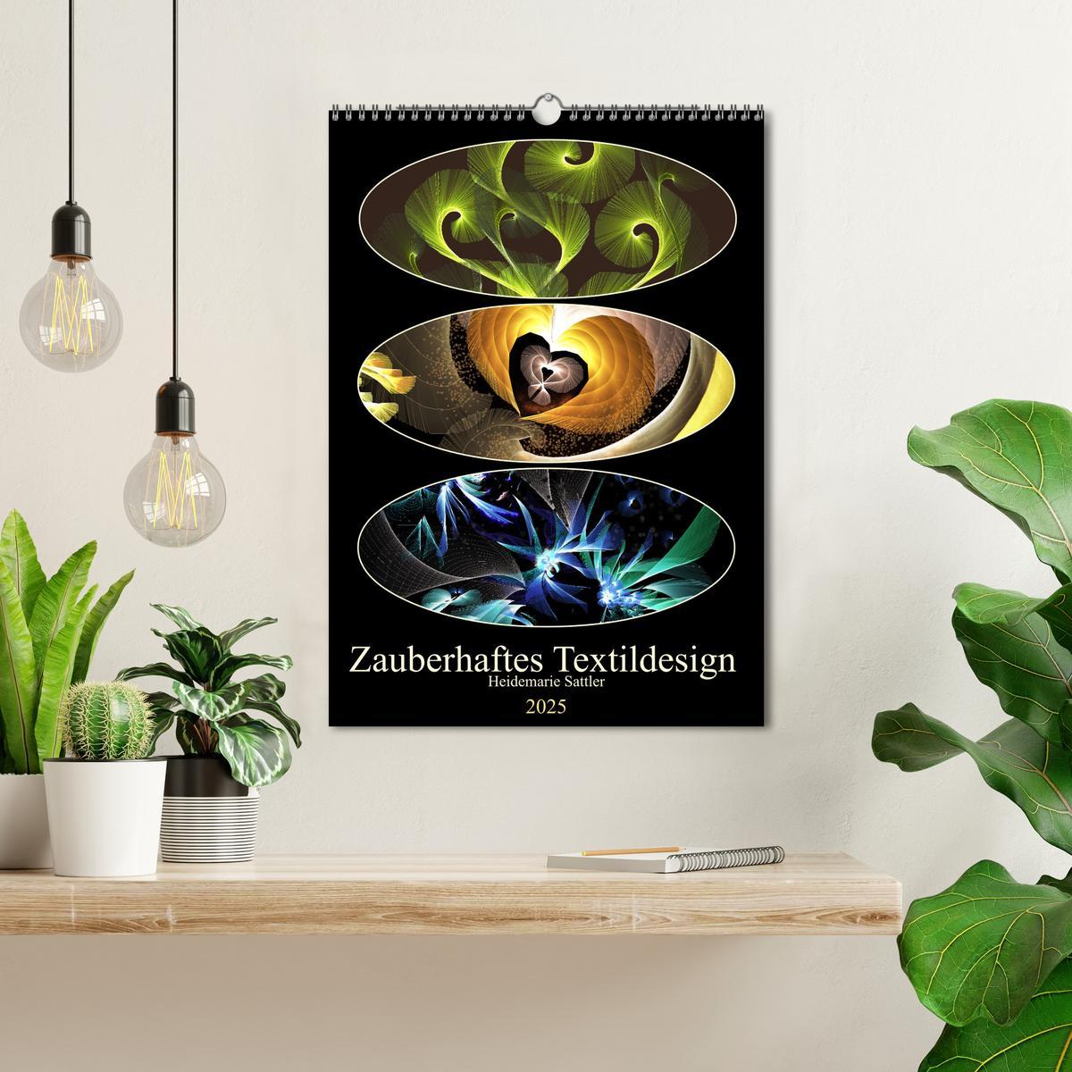 Bild: 9783435922178 | Zauberhaftes Textildesign (Wandkalender 2025 DIN A3 hoch), CALVENDO...