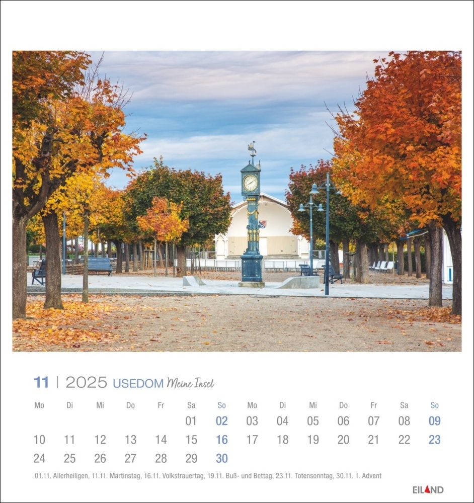 Bild: 9783964023377 | Usedom Postkartenkalender 2025 - Meine Insel | Eiland | Kalender