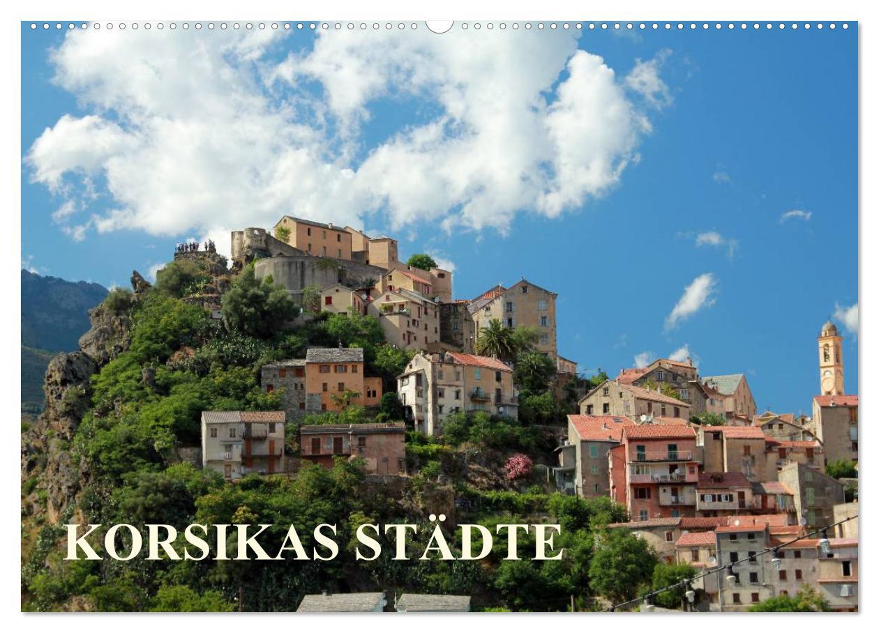 Cover: 9783435668014 | Korsikas Städte (Wandkalender 2025 DIN A2 quer), CALVENDO...