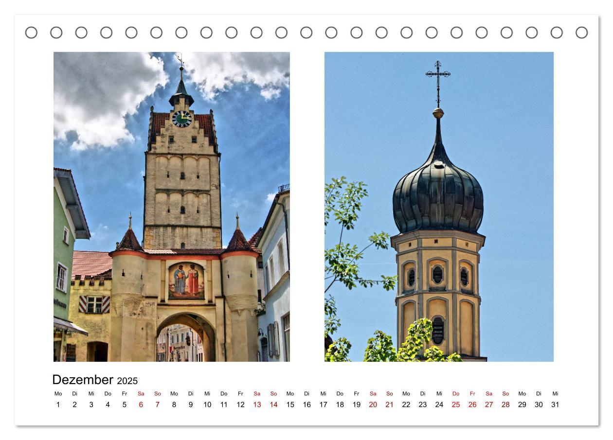 Bild: 9783435369775 | Weißenhorn (Tischkalender 2025 DIN A5 quer), CALVENDO Monatskalender